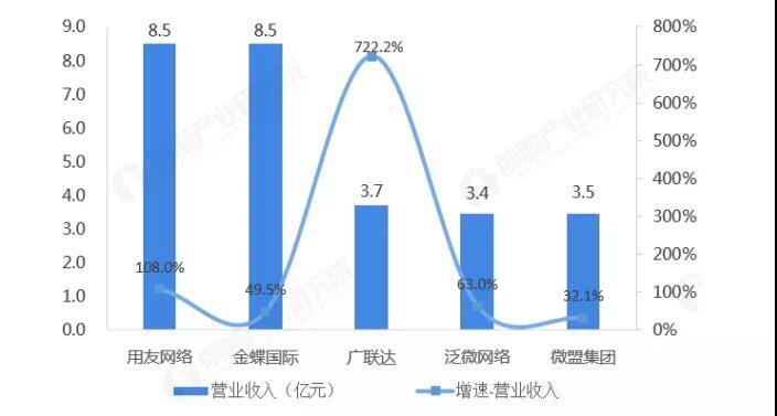 通用Saas廠商營收